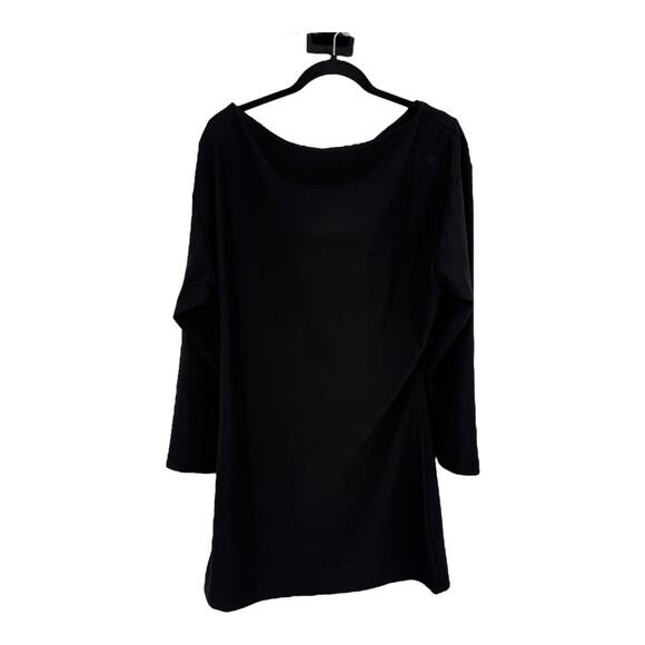 Astr the label long sleeve crepe minidress dress black size Large L - Picture 7 of 7